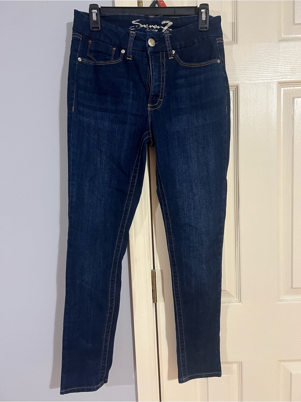 Seven7 Women's Dark Indigo Skinny Jeans